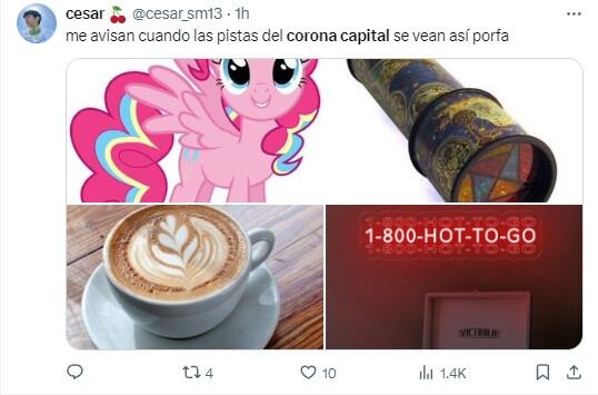 Memes por las pistas del Corona Capital 2024