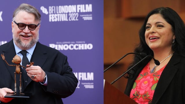 Guillermo del Toro y Alejandra Frausto, gestora de la Secretaría de Cultura