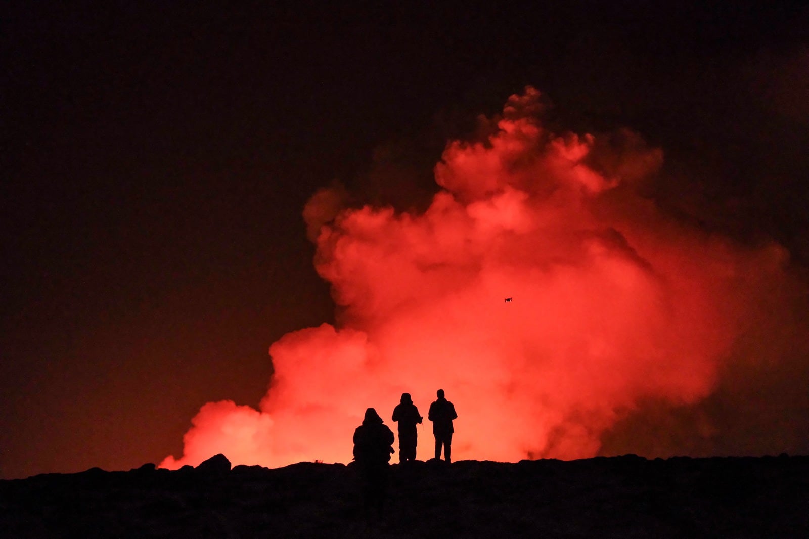 Erupción de volcán en Islandia