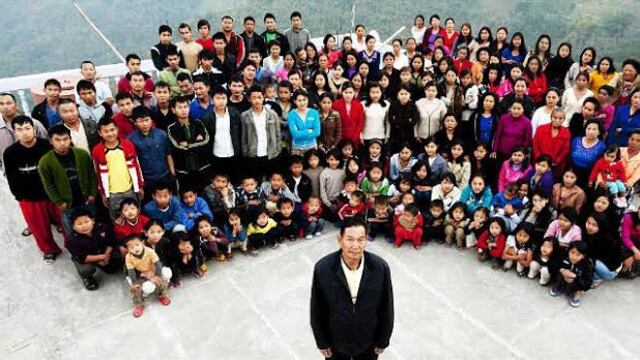 Zionnghaka Chana y su familia