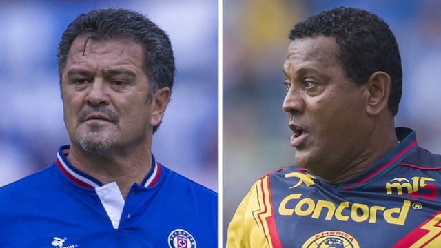 Carlos Hermosillo y "Negro" Santos