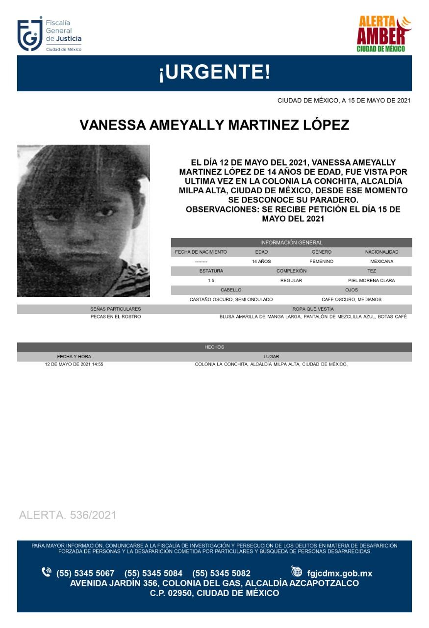 Ficha de búsqueda de Vanessa