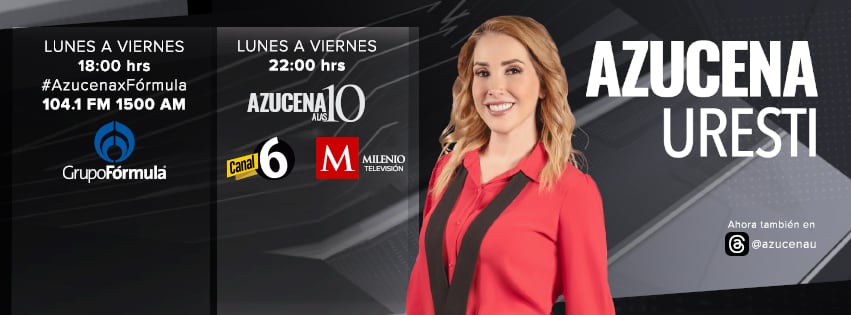Azucena Uresti trabaja también en Grupo Fórmula y Multimedios TV