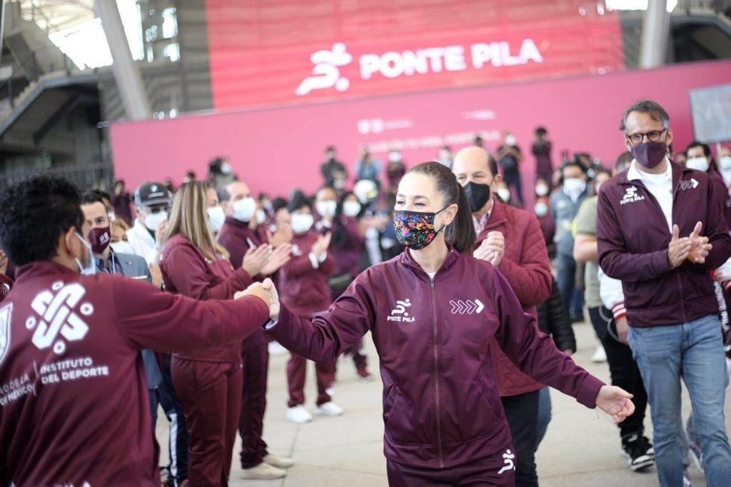 Claudia Sheinbaum promueve el programa ‘Ponte Pila’