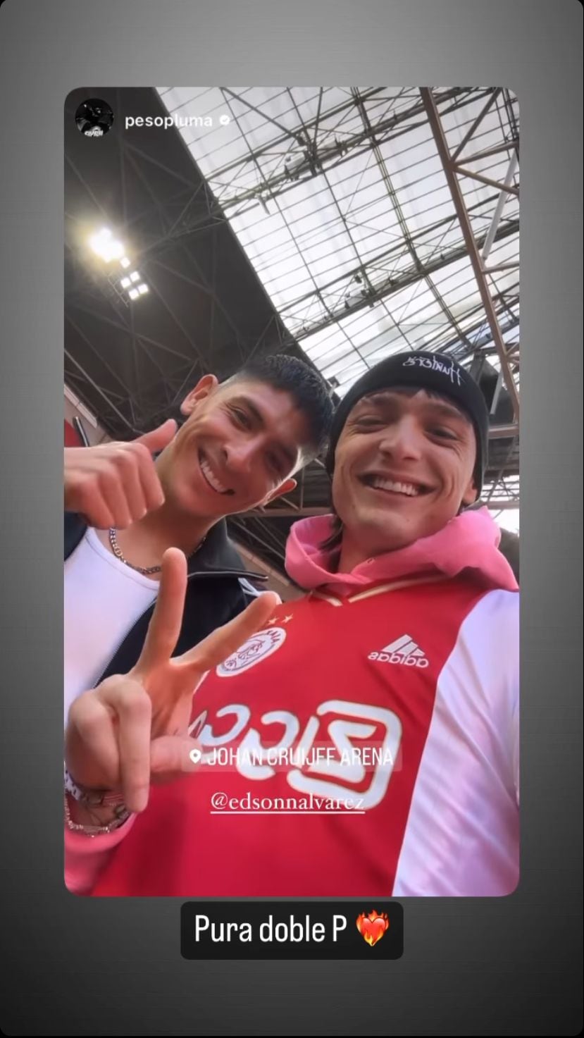 Edson Álvarez y Peso Pluma.