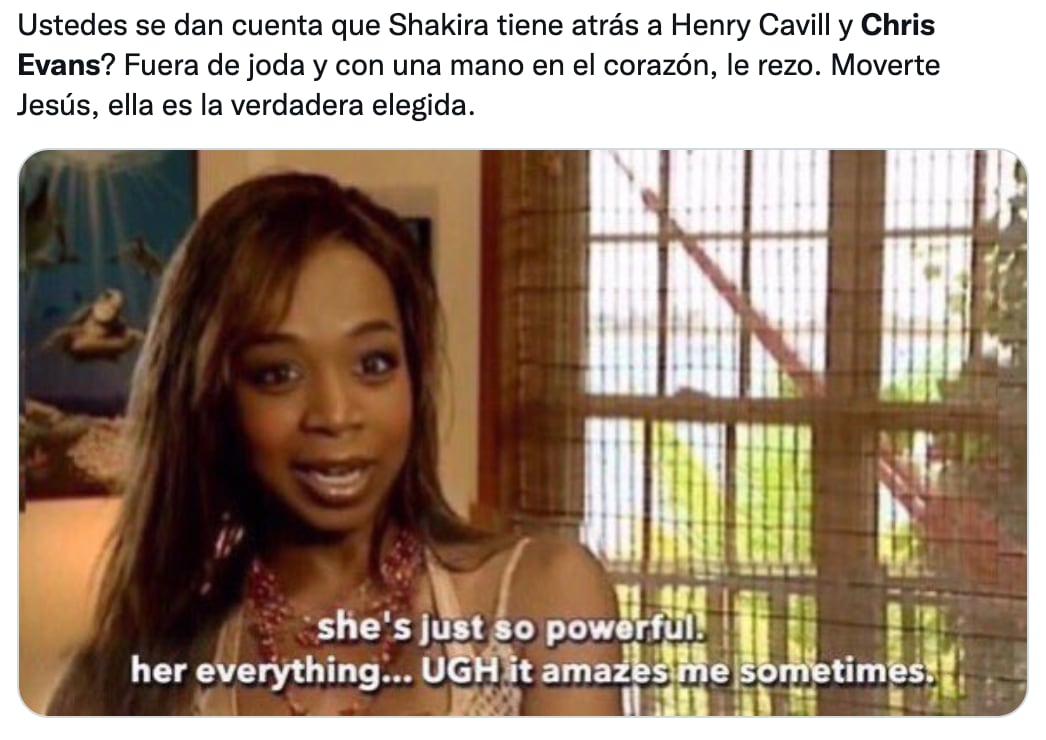 Usuarios quieren que Shakira elija entre Henry Cavill y Chris Evans