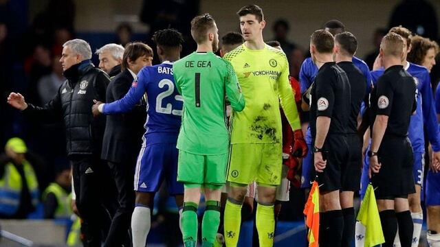 De Gea y Courtois en un partido de la Premier League