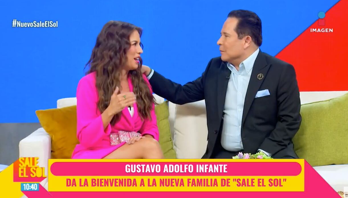 Ingrid Coronado y Gustavo Adolfo Infante se reconcilian en Sale el Sol.
