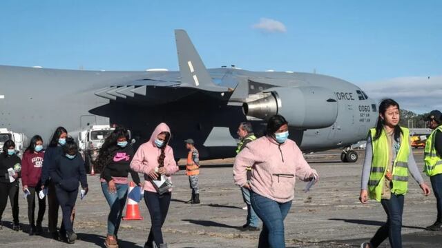 Vuelo de repatriados de Estados Unidos