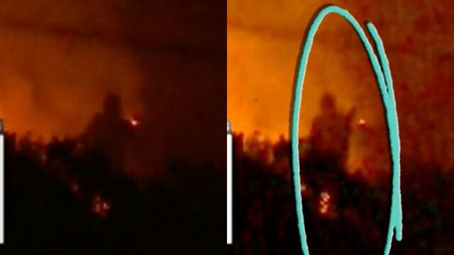 extraño ser en incendios de Chile