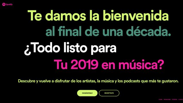 Spotify ofrece la opción de conocer cual artista escuchaste más durante el año y la década