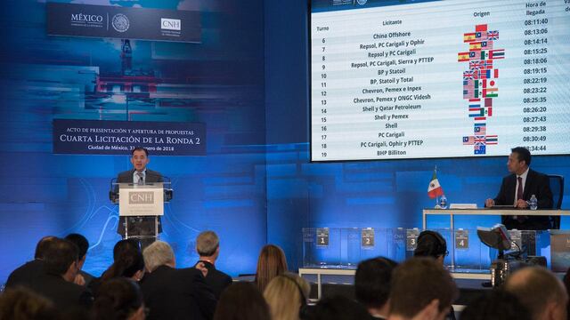 Acto de presentación y apertura de propuestas de la “Cuarta Licitación de la Ronda 2”.