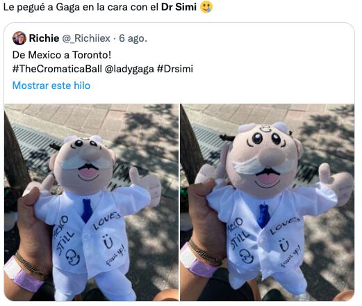 memes de Lady Gaga y el Dr. Simi