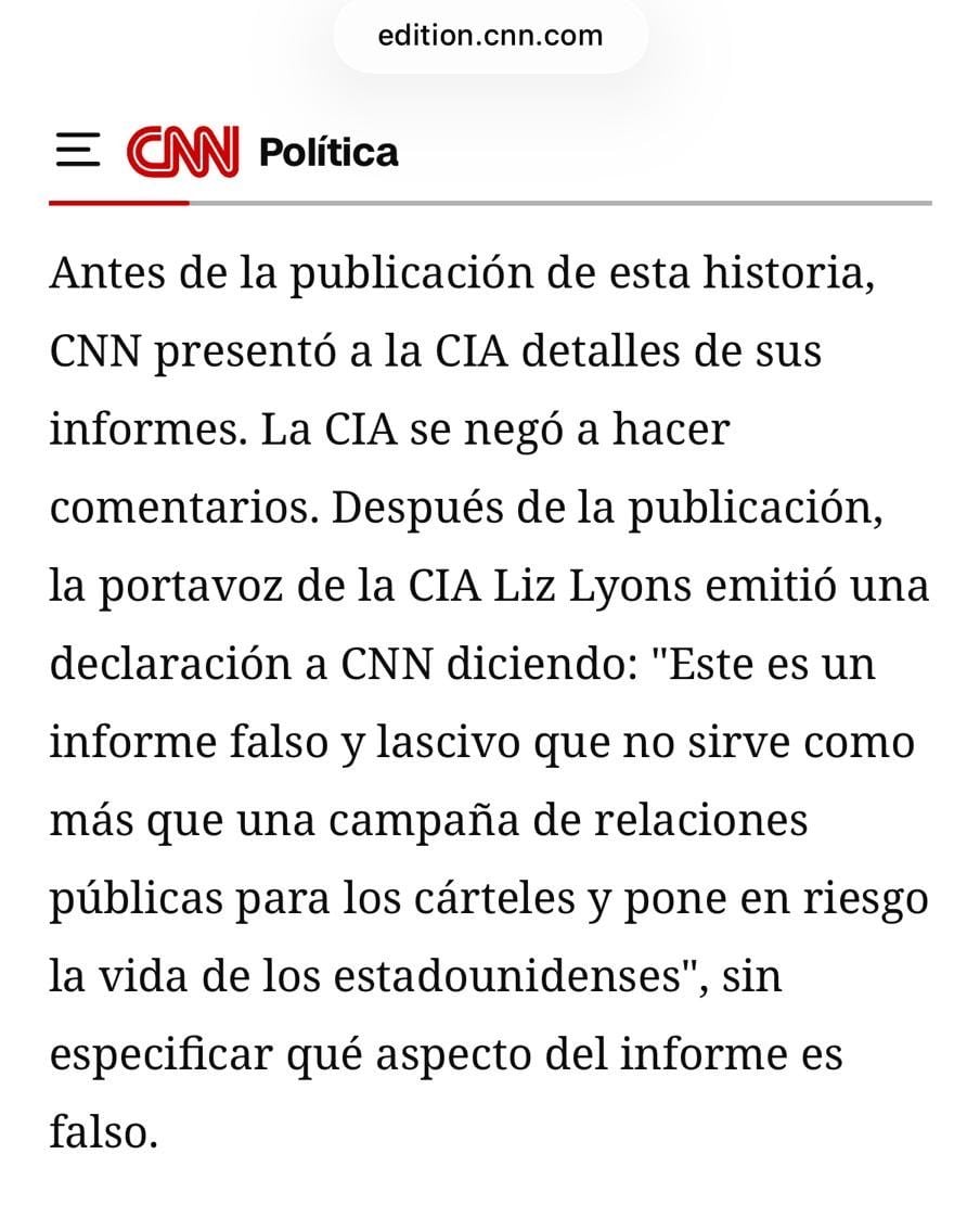 Nota aclaratoria de CNN