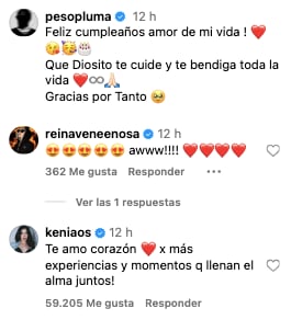 Peso Pluma y Kenia Os derrochan amor en redes sociales