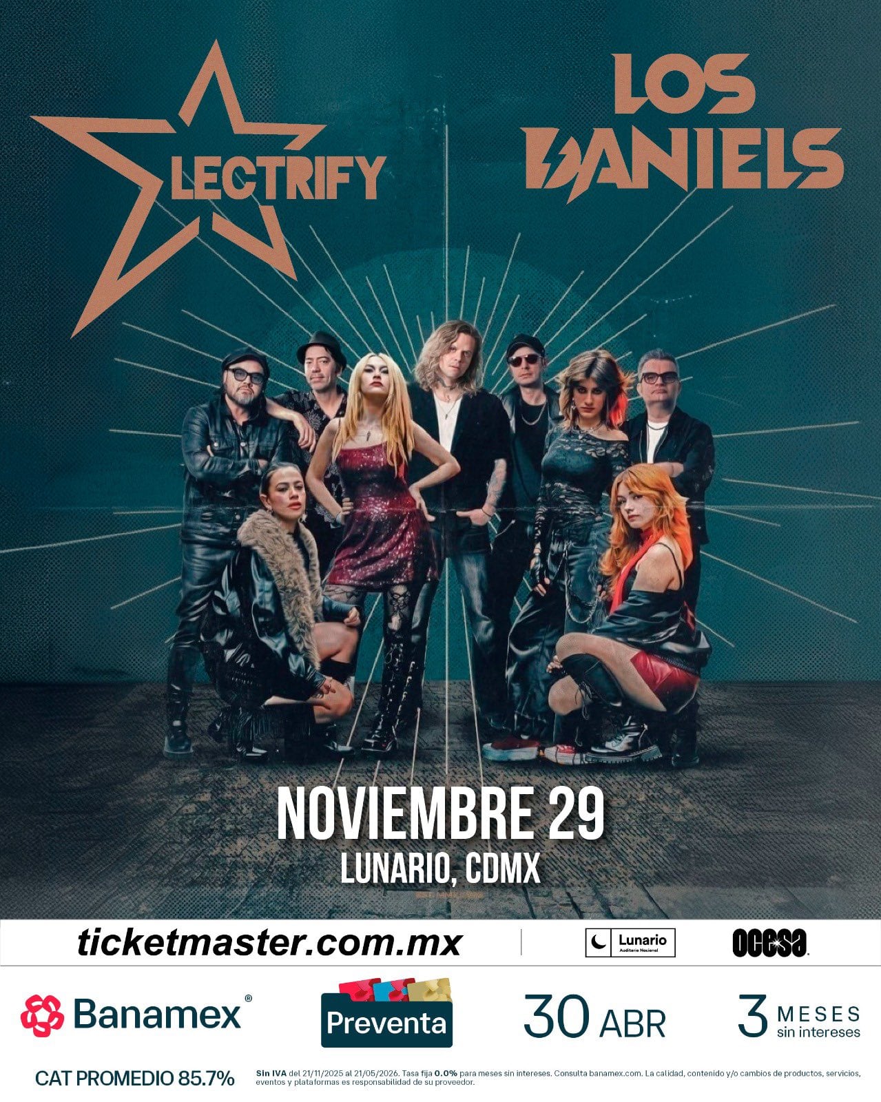 Los Daniels y Electrify en concierto