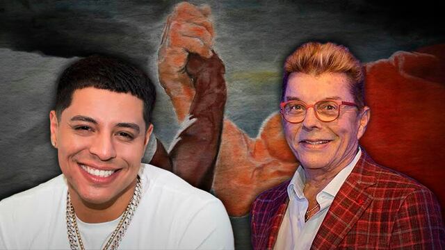 Eduin Caz y el empresario Ernesto Coppel