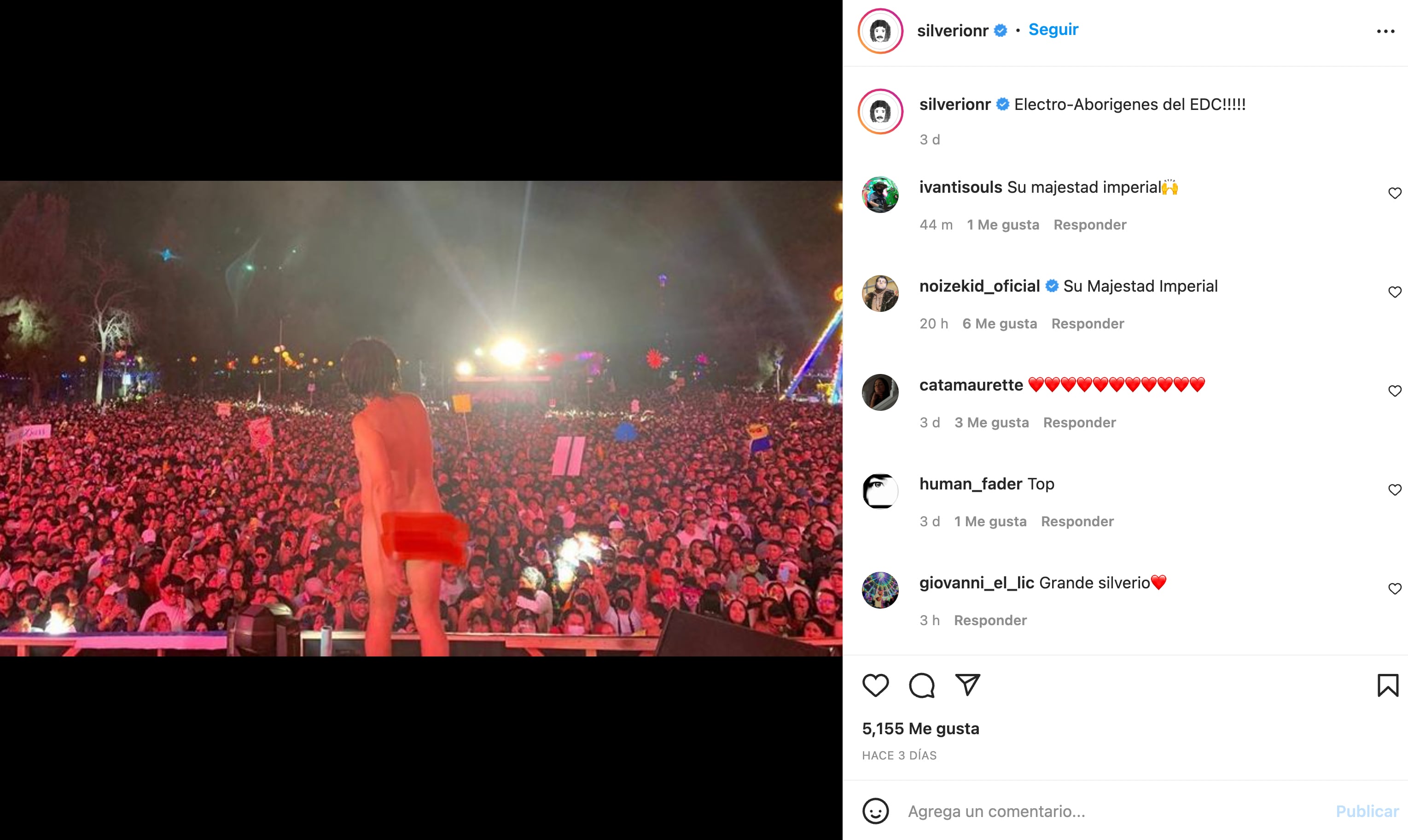 Silverio en el Electric Daisy Carnival