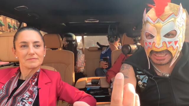 Claudia Sheinbaum regañó al Escorpión Dorado por una imprudencia al volante