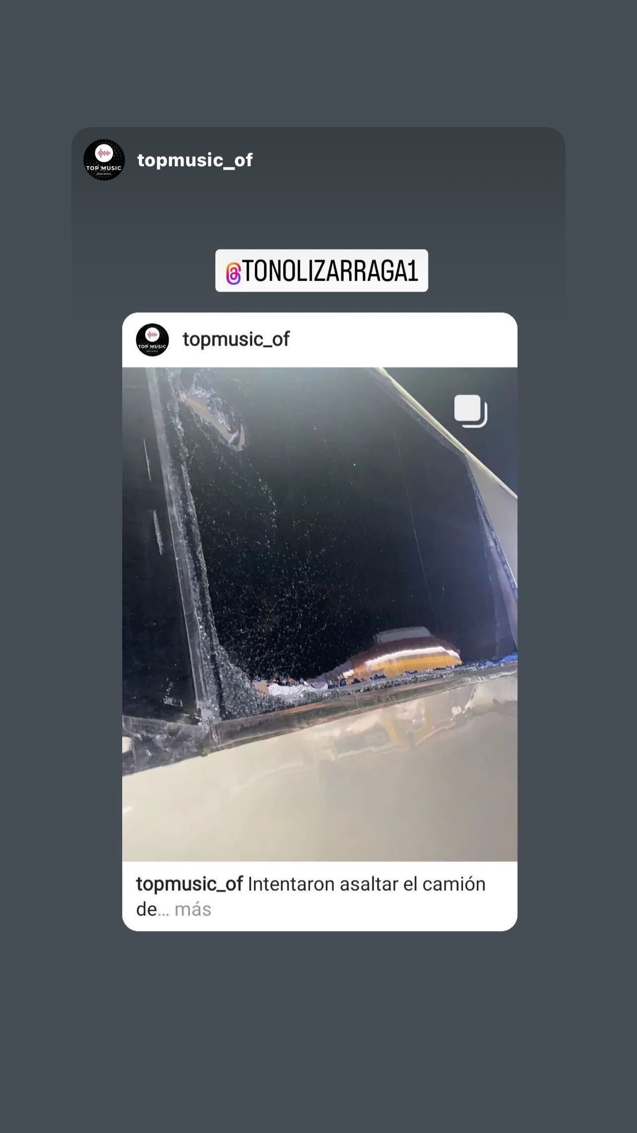 Toño Lizárraga vive intento de asalto en su autobús.