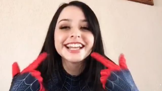 Angie, tiktoker spiderman mexicana