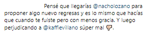 Usuarios critican a Nacho Lozano por su actitud con Álex Kaffie.