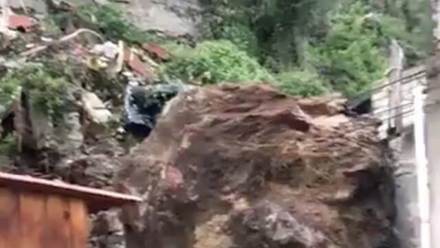 Caída de roca en Xochimilco