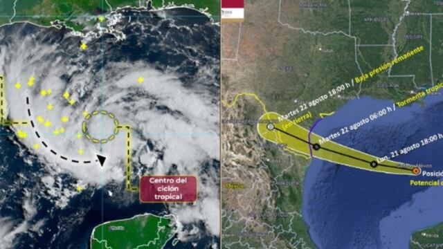 Potencial Ciclón tropical nueve afectará al Golfo de México desde Yucatán hasta Tamaulipas