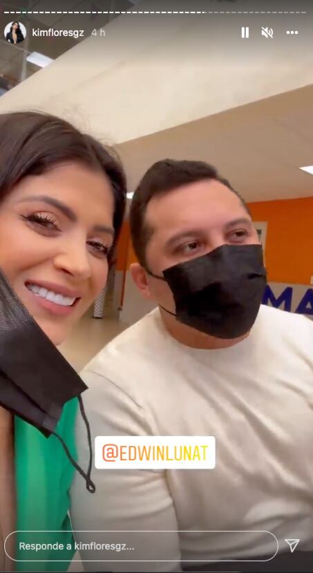 Kimberly Flores y Edwin Luna