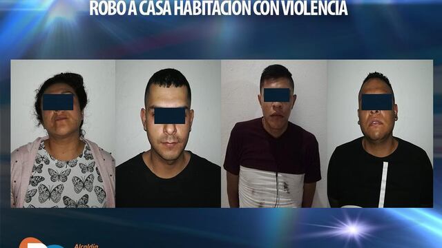 Mario “N” de 21 años, Joshua “N” de 27 años, Kristian “N” de 38 años y Brenda “N” de 37 años fueron consignados.