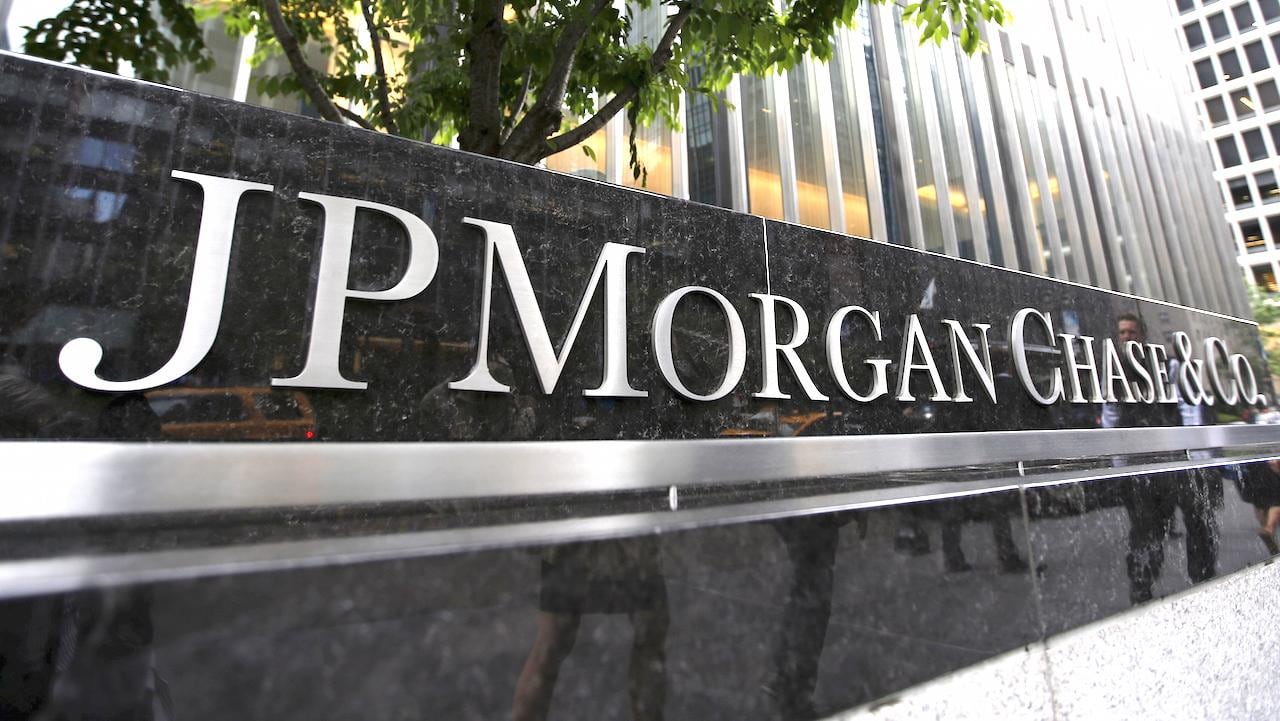 Una vista del exterior de la sede corporativa de JP Morgan Chase & Co. en Nueva York.