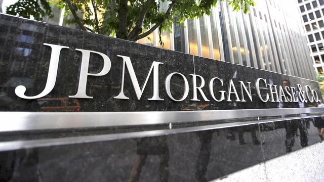 Una vista del exterior de la sede corporativa de JP Morgan Chase & Co. en Nueva York.
