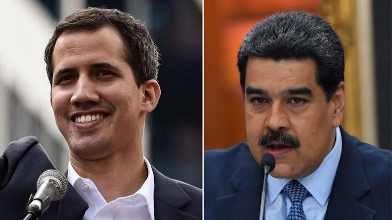 Juan Guaidó y Nicolás Maduro