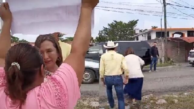 Xóchitl Gálvez llega en Cadillac a Tabasco y la corren entre abucheos (VIDEO)