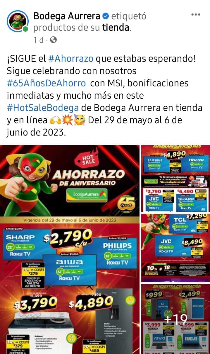 Ofertas en Bodega Aurrerá por el Hot Sale 2023