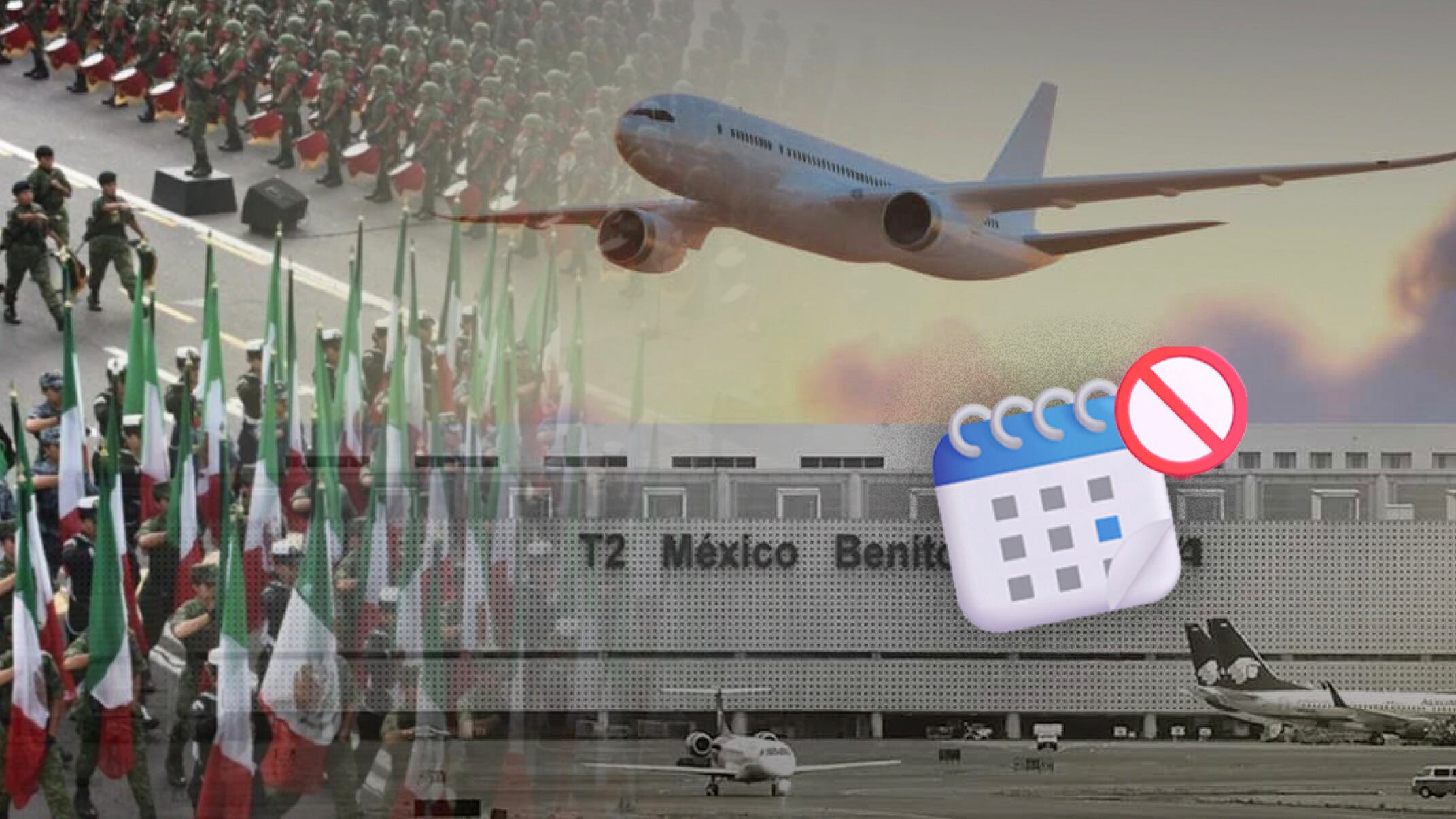 AICM anuncia horario de suspensión de vuelos por desfile del 16 de septiembre