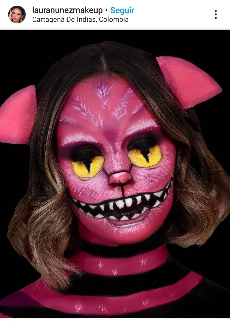 Gato de Cheshire, Maquillaje