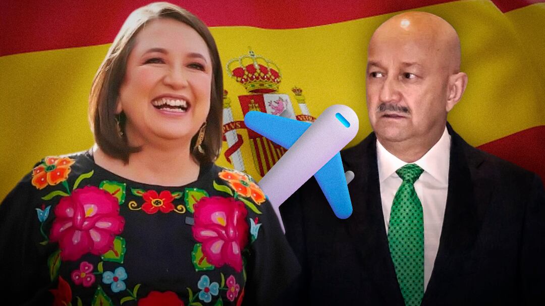 Zoom: Salinas y Calderón con Max y Manlio. Sobre Xóchitl y Claudia