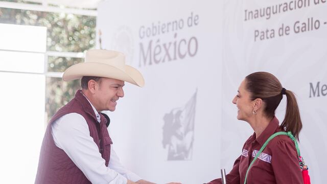Esteban Villegas y Claudia Sheinbaum