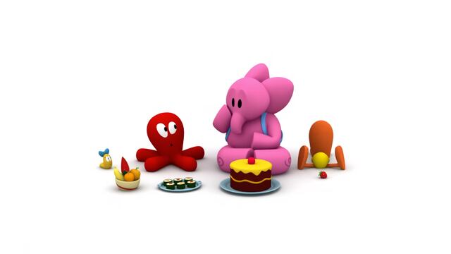 Pocoyó aprende a cocinar