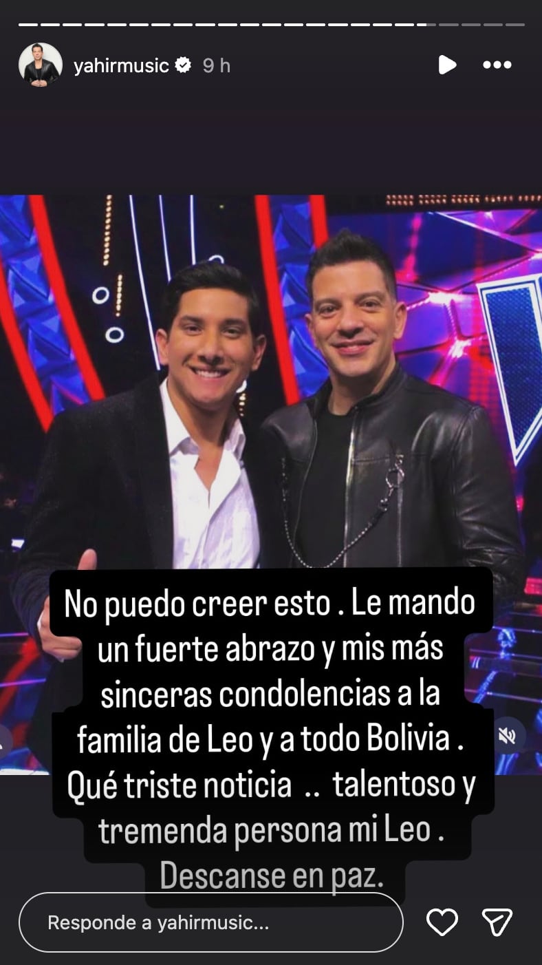 Yahir se despide de Leo Rosas