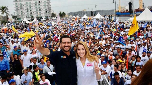 Patricia Lobeira y Miguel Ángel Yunes Márquez