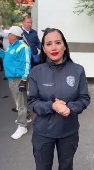 Sandra Cuevas en operativo diamante