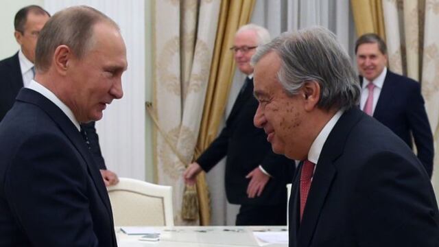 Vladimir Putin y António Guterres, secretario general de la ONU se reunirán el jueves por cumbre de los BRICS