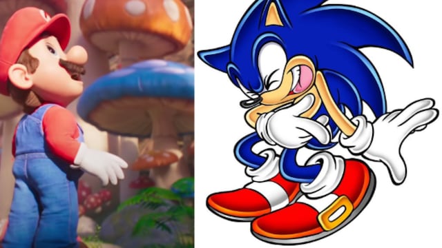 Sonic se burla de Mario