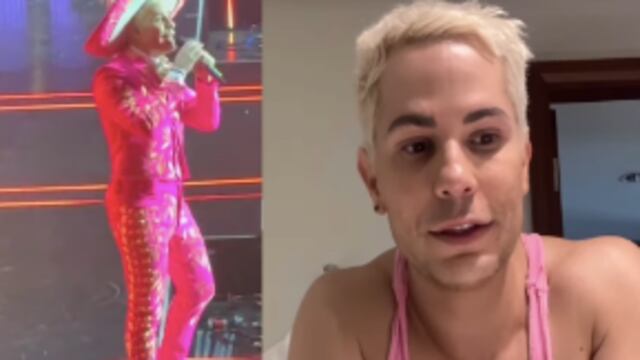 Christian Chávez aborda la polémica de su traje rosa