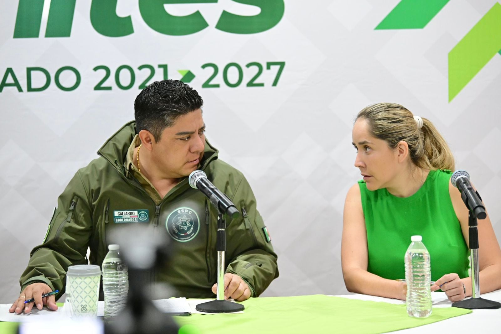 Ricardo Gallardo rinde informe a Claudia Sheinbaum sobre operativos de apoyo en la Huasteca.
