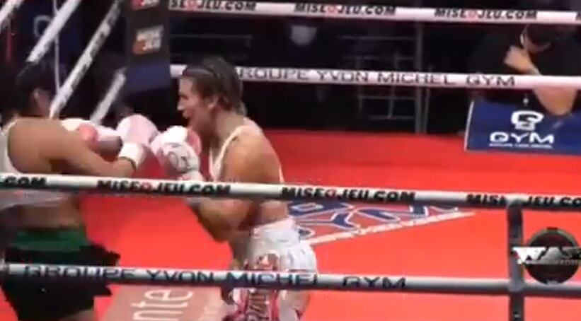 Jeanette Zacarías en pelea