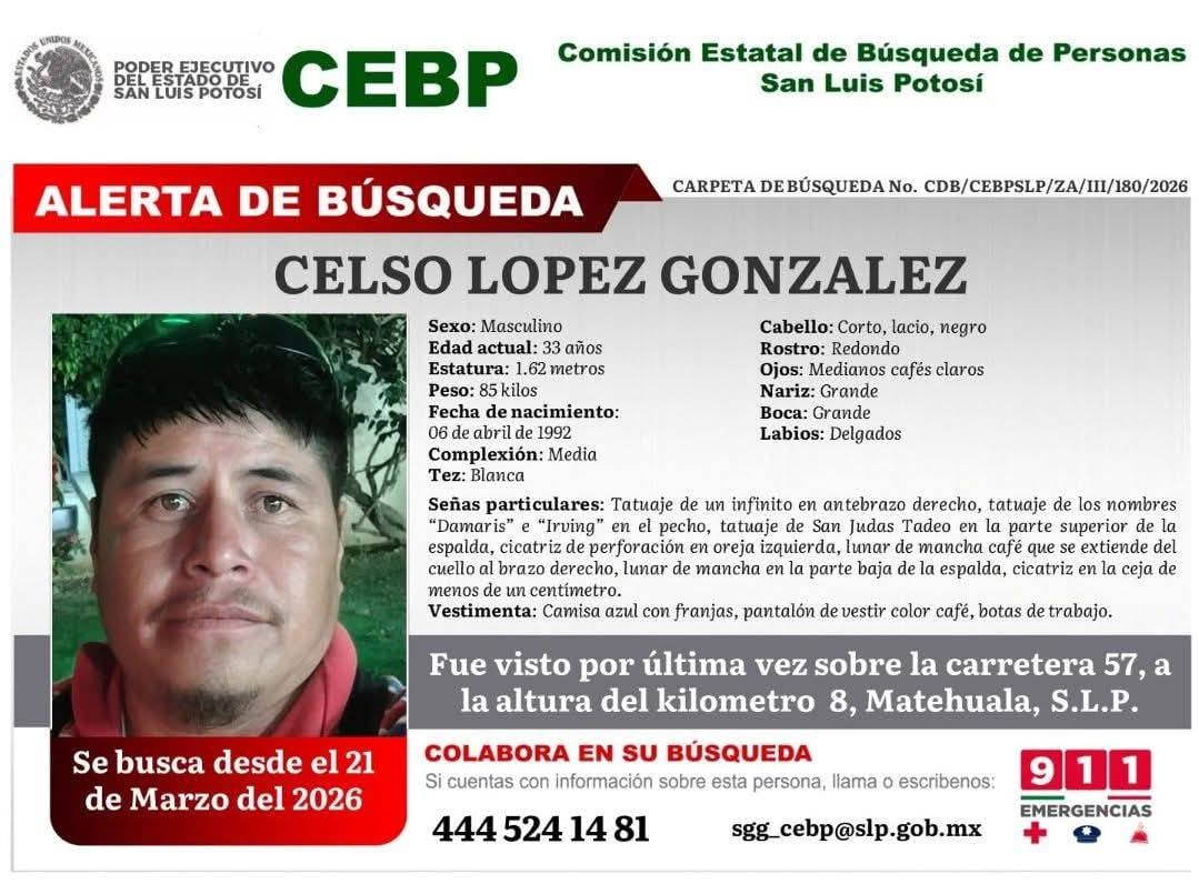 Electricistas desaparecidos en San Luis Potosí