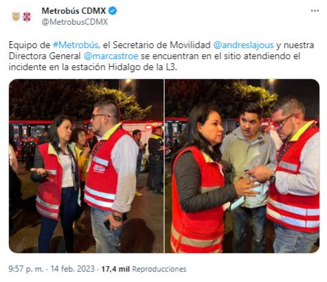 Autoridades atendiendo el percance